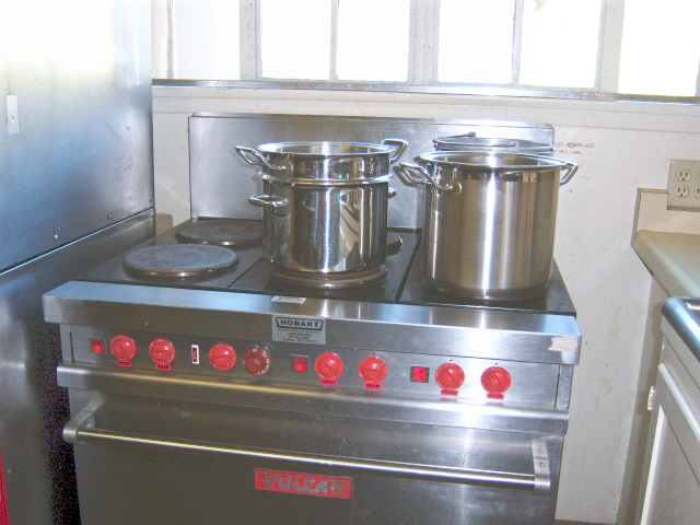 6-burner electric stove and oven