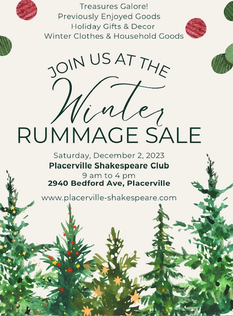 2024 Winter Rummage Sale Flyer